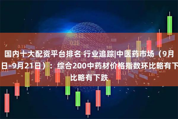 国内十大配资平台排名 行业追踪|中医药市场(9月15日-9月21日):综合200中药材价格指数环比略有下跌